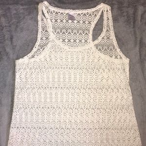 White bathing suit coverup